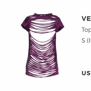 Versus Versace Cotton Cut Out T-shirt Size S